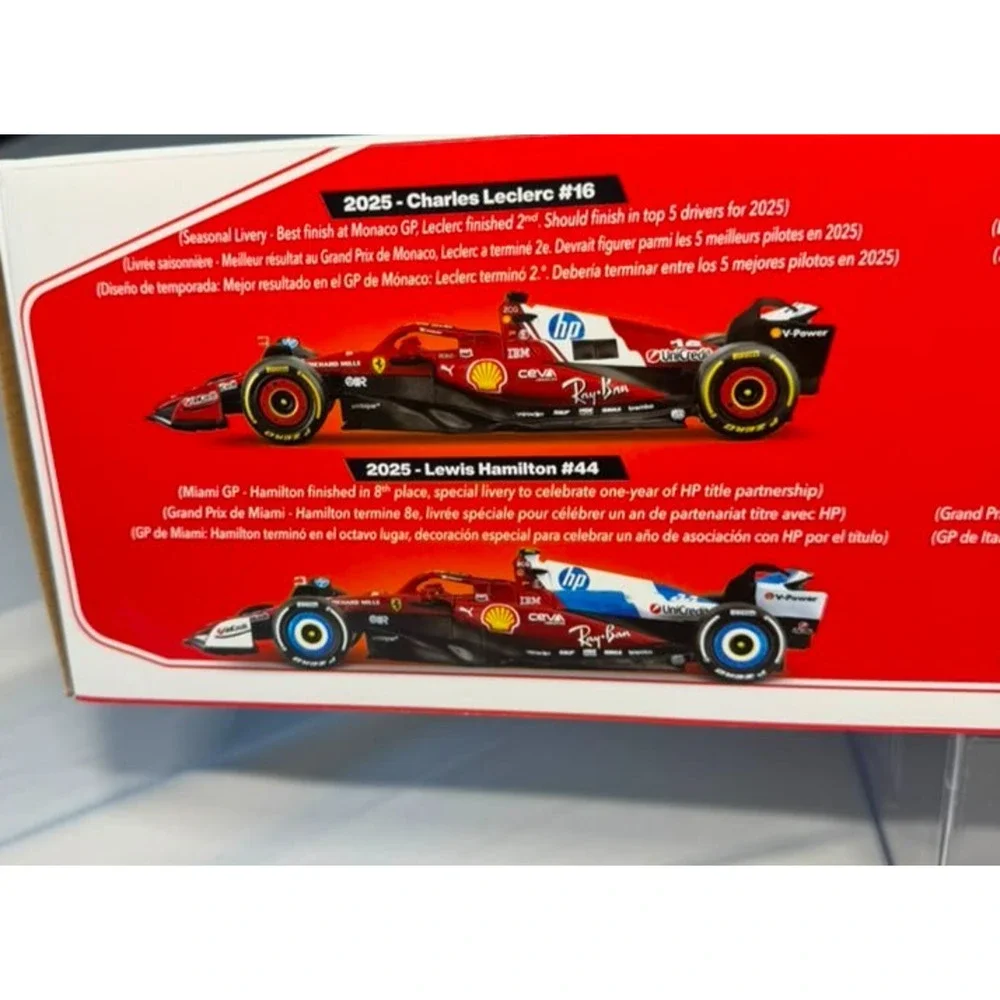 Bburago 1/43 Scale Ferrari Formula Racing Set – SF-25 Charles Leclerc & Lewis H